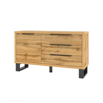 Комод 1D3S Halle 24N0HK47 дуб Вотан Helvetia